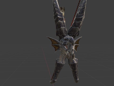 Bow of Rack Ruin - Monster Hunter World Modelo 3D