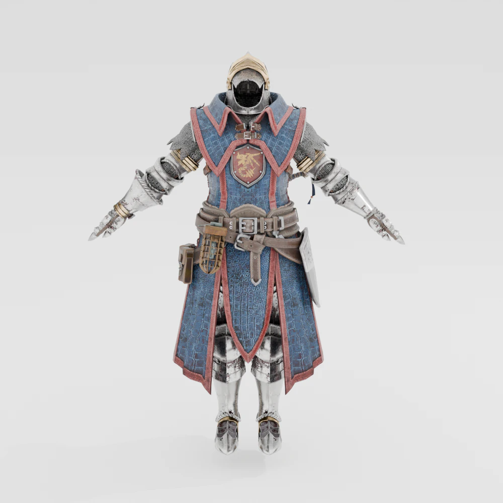 Guardian Armor - Monster Hunter World 3D Model .c4d .max .obj .3ds .fbx .stl .blend 