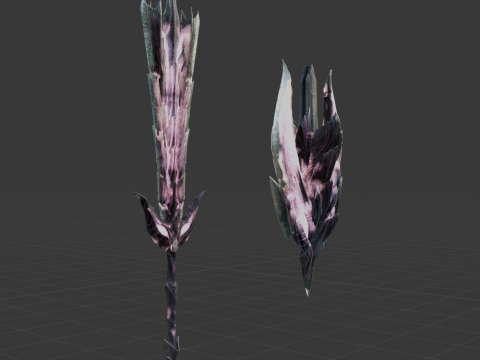 Alatreon Morphblade - Monster Hunter World Modelo 3D