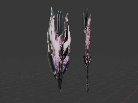 Alatreon Morphblade - Monster Hunter World Modelo 3D