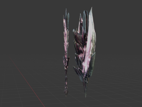 Alatreon Morphblade - Monster Hunter World Modelo 3D