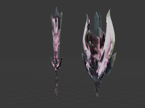 Alatreon Morphblade - Monster Hunter World Modelo 3D