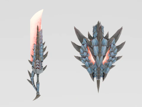 Azure Soulbrand - Monster Hunter World Modello 3D