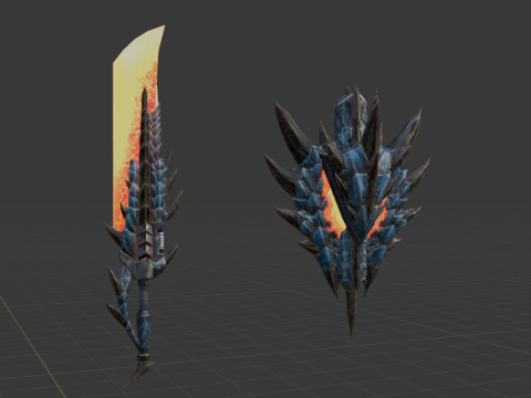 Azure Soulbrand - Monster Hunter World 3D Model