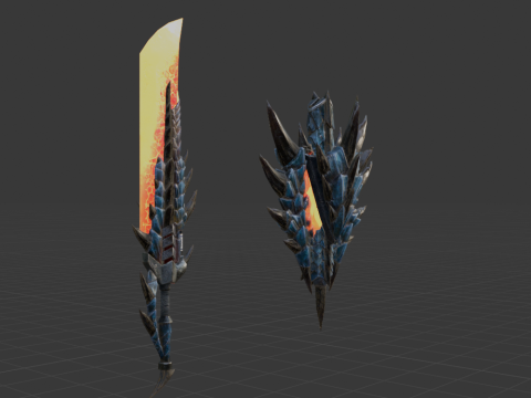 Azure Soulbrand - Monster Hunter World 3D Model