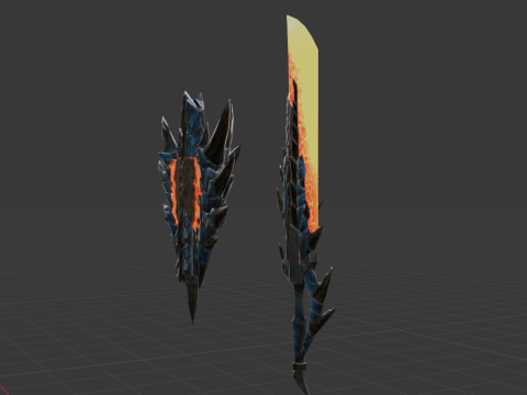 Azure Soulbrand - Monster Hunter World 3D Model