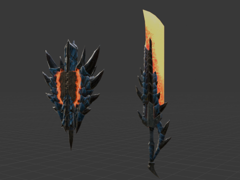 Azure Soulbrand - Monster Hunter World 3D Model