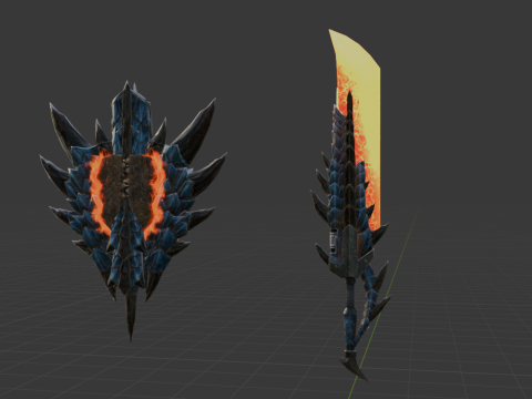 Azure Soulbrand - Monster Hunter World 3D Model