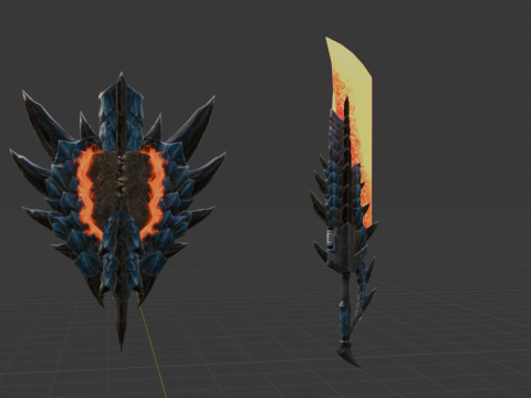 Azure Soulbrand - Monster Hunter World 3D Model