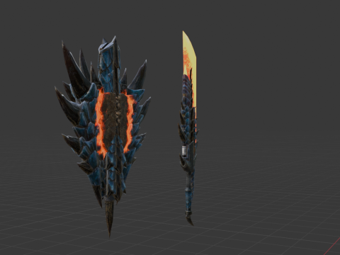 Azure Soulbrand - Monster Hunter World 3D Model