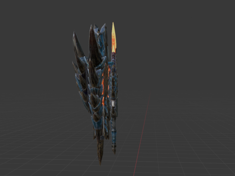 Azure Soulbrand - Monster Hunter World 3D Model