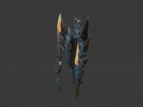 Azure Soulbrand - Monster Hunter World 3D Model