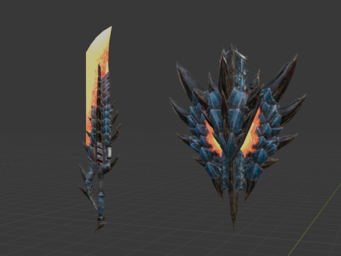Azure Soulbrand - Monster Hunter World 3D Model