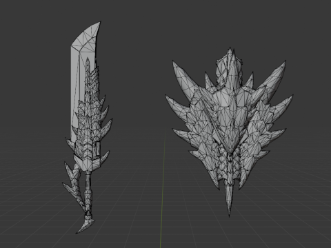 Azure Soulbrand - Monster Hunter World 3D Model