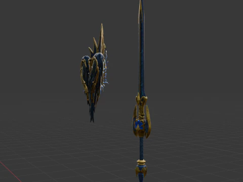 Black Lightning Eagle - Monster Hunter World 3D Model
