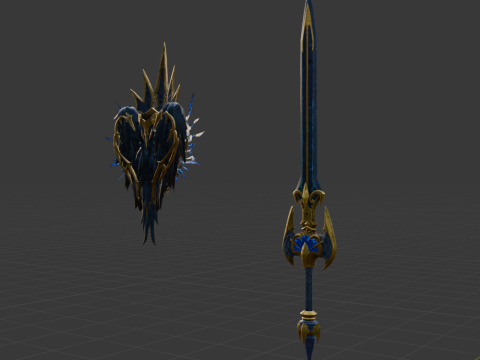 Black Lightning Eagle - Monster Hunter World 3D Model