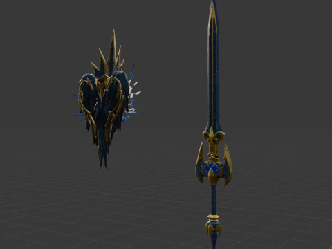Black Lightning Eagle - Monster Hunter World 3D Model