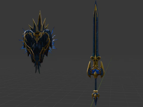 Black Lightning Eagle - Monster Hunter World 3D Model