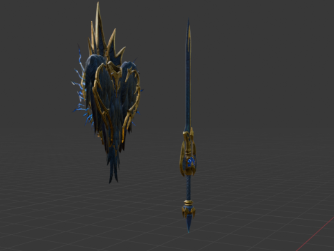 Black Lightning Eagle - Monster Hunter World 3D Model