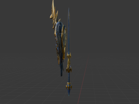 Black Lightning Eagle - Monster Hunter World 3D Model