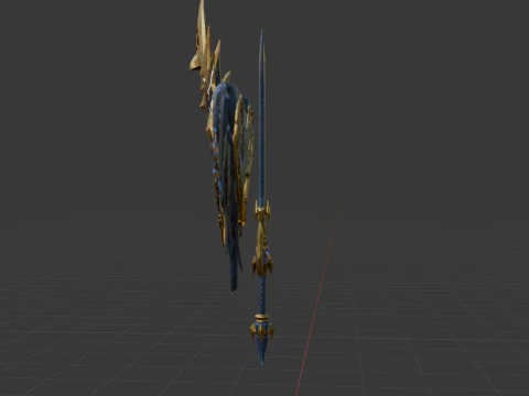 Black Lightning Eagle - Monster Hunter World 3D Model