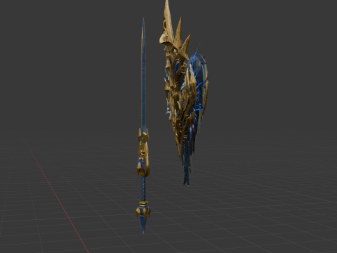 Black Lightning Eagle - Monster Hunter World 3D Model