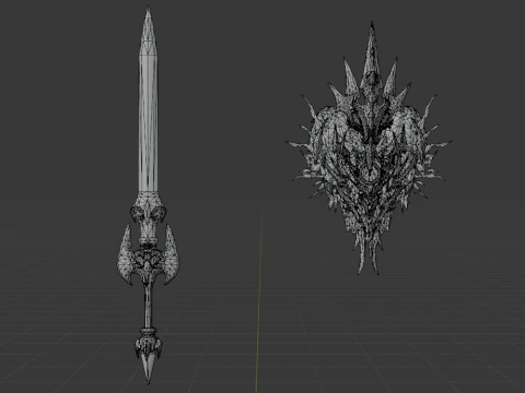 Black Lightning Eagle - Monster Hunter World 3D Model