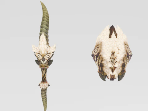 Lama del Signore dei Demoni - Monster Hunter World Modello 3D