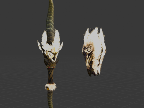 Demonlord Blade - Monster Hunter World Modelo 3D