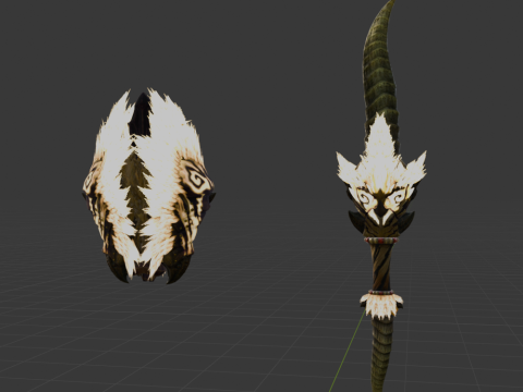Demonlord Blade - Monster Hunter World Modelo 3D