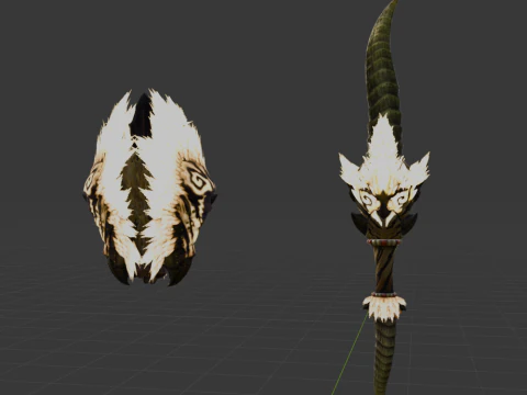 Demonlord Blade - Monster Hunter World 3D Model