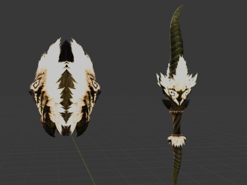 Demonlord Blade - Monster Hunter World Modelo 3D