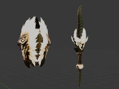 Demonlord Blade - Monster Hunter World Modelo 3D