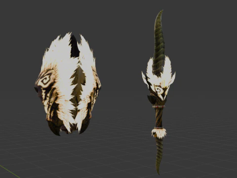 Demonlord Blade - Monster Hunter World 3D Model