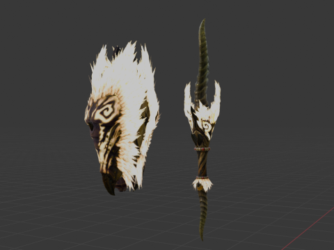 Demonlord Blade - Monster Hunter World Modelo 3D
