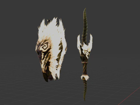 Demonlord Blade - Monster Hunter World 3D Model