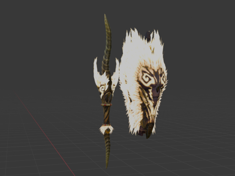 Demonlord Blade - Monster Hunter World Modelo 3D