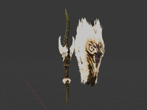 Demonlord Blade - Monster Hunter World 3D Model