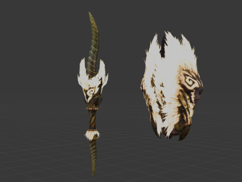 Demonlord Blade - Monster Hunter World Modelo 3D