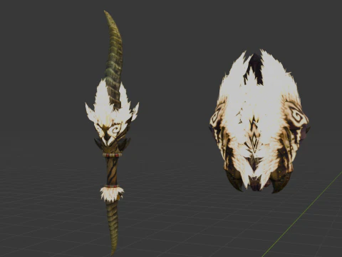 Demonlord Blade - Monster Hunter World 3D Model