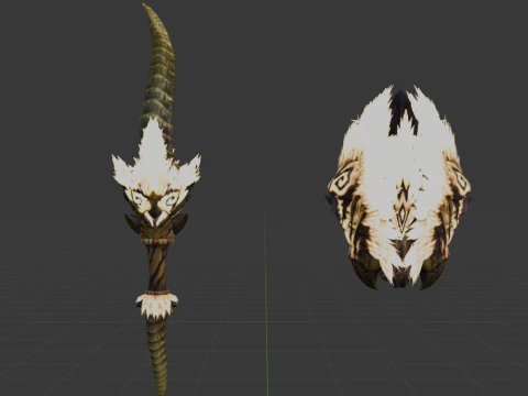 Demonlord Blade - Monster Hunter World 3D Model