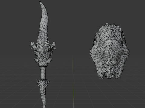 Demonlord Blade - Monster Hunter World Modelo 3D