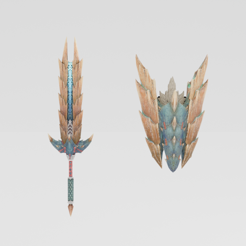Despots Thundergale - Monster Hunter World Modèle 3D .c4d .max .obj .3ds .fbx .stl .blend 