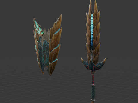 Despots Thundergale - Monster Hunter World Modèle 3D