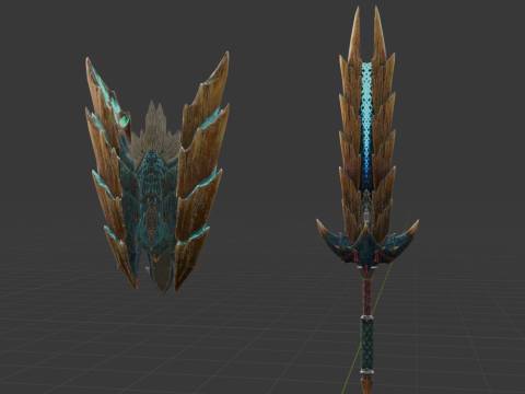 Despots Thundergale - Monster Hunter World Modèle 3D