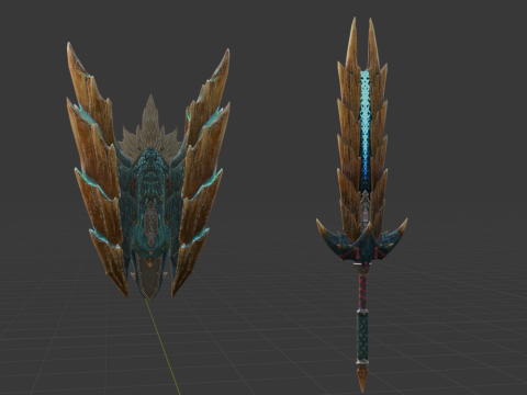 Despots Thundergale - Monster Hunter World Modèle 3D