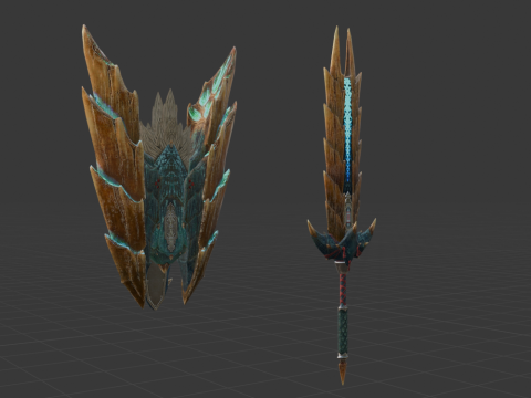 Despots Thundergale - Monster Hunter World Modèle 3D