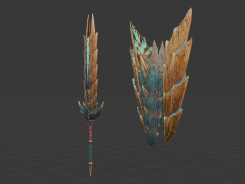 Despots Thundergale - Monster Hunter World Modèle 3D