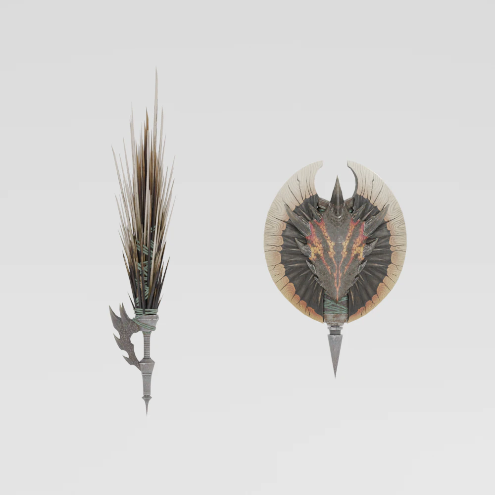 Devastations Thorns - Monster Hunter World 3D Model .c4d .max .obj .3ds .fbx .stl .blend
