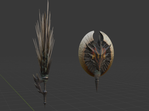 Devastations Thorns - Monster Hunter World Modelo 3D